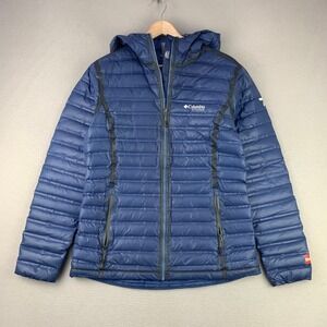 Columbia Titanium OutDry Down Jacket Womens Medium 700 Fill Hoody Puffer Coat
